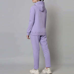 Custom <b>Women</b> Tracksuit Cotton Terry Cropped Zip Jacket And <b>Straight</b> <b>Leg</b> <b>Jogger</b> Set Modern Casual Streetwear Wear - Product Image 2