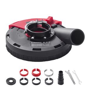 Copertura antipolvere universale per smerigliatrice angolare 4,5 pollici con 6 rondelle di serraggio, alimentazione elettrica, collegabile all'aspirapolvere - Product Image 1