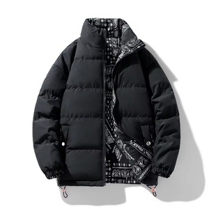 Custom Men's Hooded Puffer Jacket Streetwear Personalized <b>Winter</b> Coat Front Zipper Premium Insulated <b>Quilted</b> Outerwear - Product Image 6