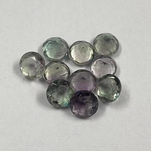 Qualité certifiée supérieure 4/5/6/7/8/9/10mm naturel Multi Fluorite ronde brillante coupe semi-précieuse pierre précieuse en vrac pour bijoux - Product Image 3