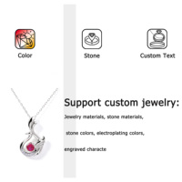 Collier élégant en argent sterling 925 pour femmes, pendentif et breloque décorés de zircons de luxe