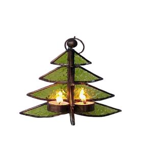 Primera clase decorativa Metal Hierro Vidrio Árbol de Navidad Tealight - Product Image 1