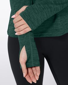 Haut à capuche à manches longues pour femme, couleur unie, UPF 50+, anti-UV, vêtements de performance, chemise active pour l'extérieur - Product Image 5
