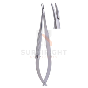 Portaagujas Microquirúrgicos para Cirugía Ocular, Acero Inoxidable Alemán TC, Instrumento Oftálmico de Microcirugía, CE ISO, por Blush Surgical - Product Image 3