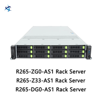 Serveur Rack 2U à Socket Unique R265 ZG0 Z33 DG0 AS1 AMD EPYC 9006 DDR5 avec 12/8 Baies de Disques et Accélération GPU pour Entreprises