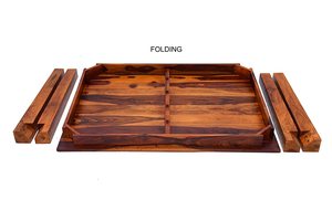 Ensemble de table à manger en bois massif de luxe 5 pièces avec chaises rembourrées |   Design moderne |   Marque LytCraft |   Meubles de maison et d'hôtel haut de gamme - Product Image 6