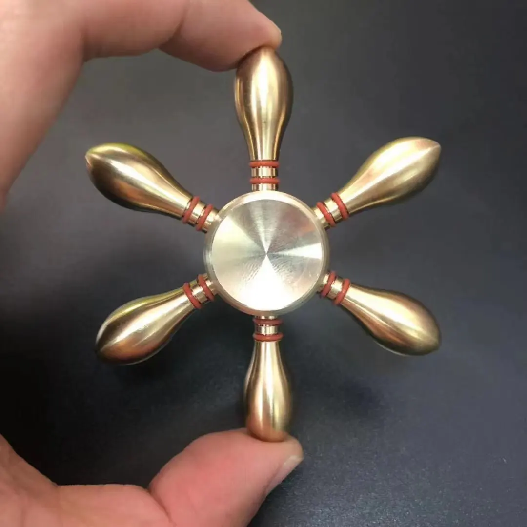 Copper Fidget Spinner Finger Spinner Decompression Toy for adults