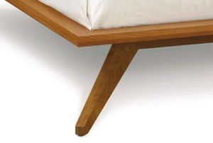 Modern Solid Wood <b>Platform</b> <b>Bed</b> with Angled Legs Custom Low Profile Hotel Bedroom Furniture - Product Image 5