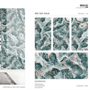 Azulejos de porcelana con superficie irisada en tamaño 60x120cm 600x1200mm 24x48 para proyectos de diseño de paredes y suelos interiores de lujo. - Product Image 1
