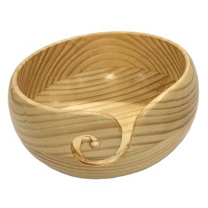 Bol de stockage de fil en bois écologique résistant à l'eau bol de fil de crochet durable pour accessoires de tricot décor à la maison - Product Image 1