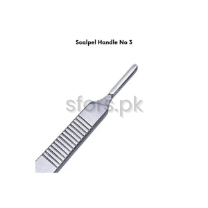 Cuchilla Quirúrgica Manual de Acero Inoxidable, Compatible con Hojas 20-25, para Uso Hospitalario, Clínico y ORL - Product Image 3