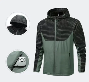 Windbreaker Men Casual Spring Autumn New Arrival Lightweight Jacket Contrast Color Zipper up Running Windbreaker Men's Jackets - Product Image 6