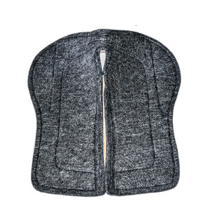 Almohadilla de sillín de fieltro occidental contorneada superior de lona de alta calidad, fieltro de lana de 15mm, forro de cuero fuerte, costura contorneada y en forma - Product Image 2