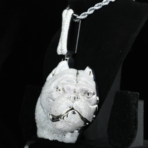 Pendentif Hip Hop personnalisé en argent pour homme, entièrement serti de Moissanite VVS, passe le test du diamant - Product Image 4