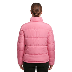 Manteau d'hiver tendance pour femme, coupe décontractée, en polyester rose matelassé, style décontracté, vente en gros, personnalisable, faible MOQ - Product Image 2
