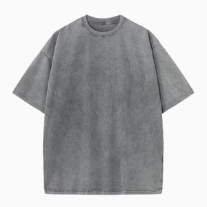 Envío Gratis al por Mayor Camiseta de Algodón 100% con Lavado Ácido, Estampado en Blanco, POD, Oversize, de Moda, con Hombros Descubiertos - Product Image 6