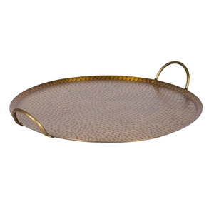 Elegant Quality Metal Serving Tray Hot Selling Metal Handle Home Decor Handmade Unique Design Nickel Plated Party Dining Tables - Product Image 5