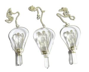 Péndulos de Ángel de cuarzo de cristal elaborados de forma única | Péndulos de Ángel de cuarzo de cristal a la venta - Product Image 1