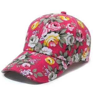 Casquette de baseball à imprimé floral unisexe, réglable, respirante, en coton et polyester, décontractée, printemps-été - Product Image 5