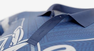 Blue Geometric Print Cotton Bamboo Fiber Lightweight <b>Men</b> <b>for</b> <b>Shirt</b> Short Sleeve Collared Golf Tennis Casual Wear - Product Image 4