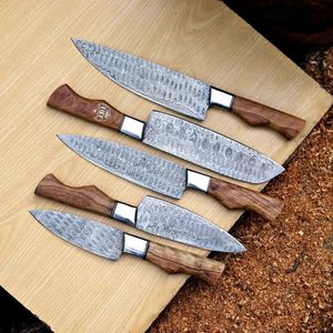 High Carbon Steel Professional Chef <b>Knife</b> <b>Kitchen</b> Cutlery Hand Forged <b>Sharp</b> Cooking Tool Japanese Santoku Utility Cleaver - Product Image 2