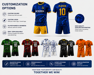 Uniforme de Fútbol Sublimado Personalizado, Conjunto de Camiseta de Fútbol Transpirable de Secado Rápido, Ropa Deportiva de Equipo con Ajuste Atlético, OEM ODM - Product Image 2