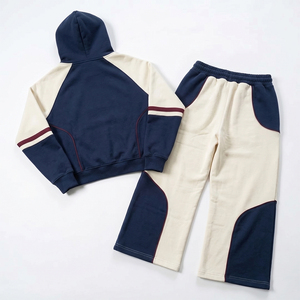 Ensemble survêtement femme Y2K color block hiver uni avec sweat à capuche et pantalon de jogging, garniture personnalisée pour vêtements de fabricants - Product Image 2