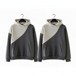 Sweat-shirt à capuche pour homme, style décontracté, tricoté, à blocs de couleur, coupe ample, pour l'automne - Product Image 6