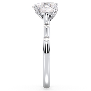 Anillos de compromiso solitarios de moissanita de 2.17 quilates con forma de corazón, joyería fina de plata de ley 925 de alta calidad REYES para mujer - Product Image 5