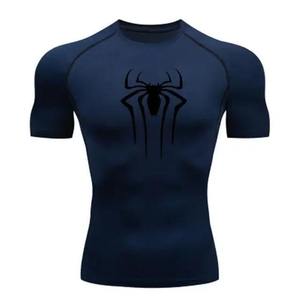 เสื้อยืดออกกำลังกายผู้ชายแบบรัดรูป ผลิตจากโพลีเอสเตอร์และผ้าฝ้าย แห้งเร็ว ระบายอากาศได้ดี แขนยาว เป็นมิตรต่อสิ่งแวดล้อม ปรับแต่งขนาดและสีได้ - Product Image 3