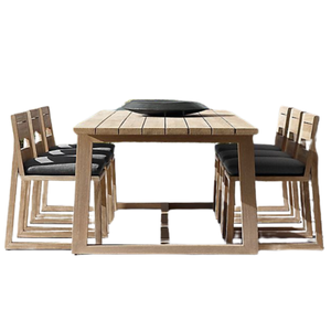 Nuevo diseño de madera maciza, juego de mesa de comedor, juego de restaurante para comedor y muebles de restaurante, producto de Costumiz, venta al por mayor - Product Image 3