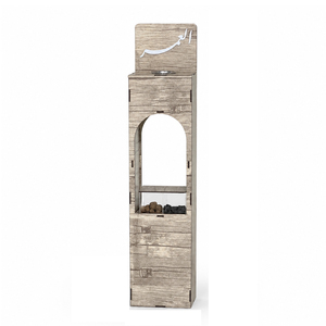 Quemador de Incienso con Caligrafía Árabe, Elegante Soporte de Madera con Diseño de Arco y Cajón de Almacenamiento, Excelente Regalo para Ramadán - Product Image 3