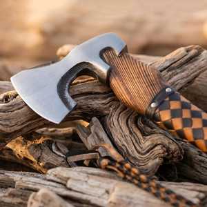 Hache de bûcheron industrielle Viking personnalisée, forgée à la main, avec manche en bois, pour camping et chasse en extérieur, fourniture d'usine, vente en gros, commande en gros - Product Image 5