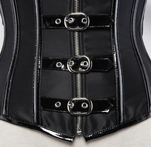 คอร์เซ็ตของผู้หญิงวินเทจชุดกระชับสัดส่วนเซ็กซี่แบบโอเวอร์บัสท์คอร์เซ็ทหนังระบายอากาศทันสมัยสำหรับขนาดใหญ่พิเศษ - Product Image 4