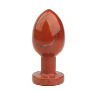 Œuf vaginal en jaspe rouge de haute qualité, cristal de guérison, œuf Yoni pour femmes, exercices de Kegel, pierre précieuse naturelle, vente en gros
