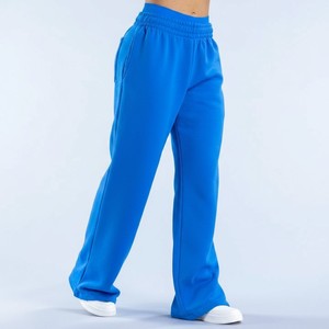 Customized Designed Logo Women's Straight Leg Track <b>Pants</b> With Inner Drawstring & Elastic Waist Joggers Wholesale Manufacturer - Product Image 1