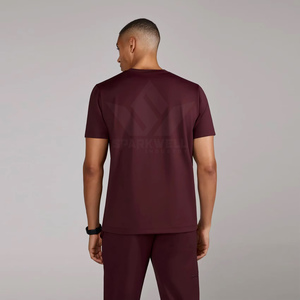 Pantalon de travail médical pour homme, coupe jogger, extensible, respirant, jambe fuselée, bas élastique, multi-poches, pour infirmiers et personnel de santé - Product Image 3