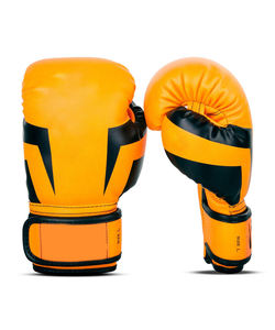Gants de boxe de haute qualité en cuir PU, couleur unie, personnalisables, 14 oz, pour entraînement et compétition, en promotion. - Product Image 3