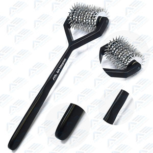 Herramienta de diagnóstico de sensaciones para reflejos y pruebas sensoriales para parejas All Black Coated Wartenberg Wheel 10-Head Pinwheel - Product Image 1