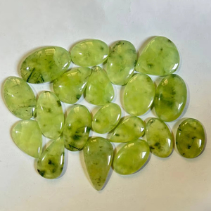 AAA + เกรดธรรมชาติ prehnite Cabochon เครื่องประดับคริสตัลดิบบำบัดสีเขียว - Product Image 2