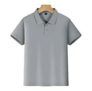 Vêtements de gymnastique vierges unies avec logo personnalisé, chemises à séchage rapide, polo en coton original pour hommes, vente en gros OEM - Product Image 1