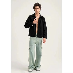 Wholesale <b>Denim</b> Jeans Factory Oem <b>Jacket</b> <b>Mens</b> Custom Fit Size Logo Raw <b>Denim</b> <b>Jacket</b> Vintage Factory <b>Denim</b> <b>Jacket</b> <b>Men</b> - Product Image 2