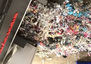 Déchiqueteuse de déchets textiles la plus vendue, à double arbre, capacité 500 kg, semi-automatique, électrique - Product Image 6