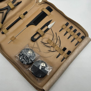 Kit Profesional de Herramientas para Extensiones de Cabello Microlink, Alicates de Acero Inoxidable Negro con Aguja de Bucle, Pinzas de Seccionamiento y Peine de Cola de Rata - Product Image 4