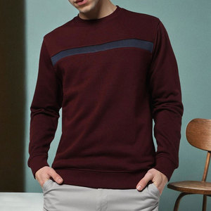 เสื้อสเวตเชิ้ตแขนยาวลายพรางสีพื้นผ้าฝ้ายฟลีซคุณภาพสูง 100% สไตล์ลำลองสำหรับผู้ชายในฤดูหนาว - Product Image 1