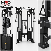 Máquina de entrenamiento funcional con poleas ajustables dobles, cable cruzado, multi-gimnasio, para entrenamiento de fuerza en casa/gimnasio, equipo de fitness