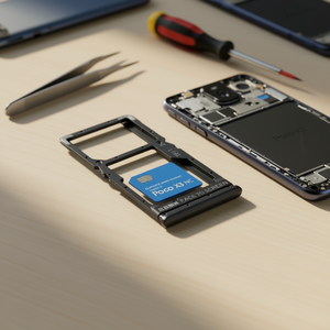 ถาดใส่ซิมและไมโคร SD การ์ดสีน้ำเงินสำหรับ Xiaomi poco X3และ poco X3 NFC - Product Image 3