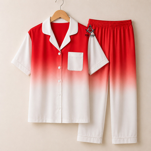 Ensemble de nuit HMR Delta Sigma Sorors, short de nuit respirant en satin de soie, 2 pièces, personnalisé, broderie sur le devant, pour femmes - Product Image 1