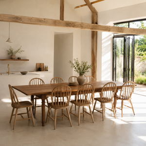 Reclaimed Wood <b>Extending</b> <b>Dining</b> <b>Table</b> <b>Rustic</b> Solid Timber Large Expandable Dinner <b>Table</b> Farmhouse Kitchen Banquet - Product Image 6