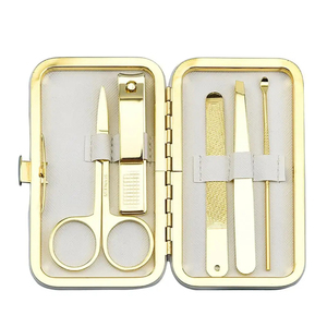 Manicure 18Pcs Luxurious Stainless Steel <b>Nail</b> <b>Kit</b> with Case for Infant & Adult Manicure and Pedicure Home Use - Product Image 2